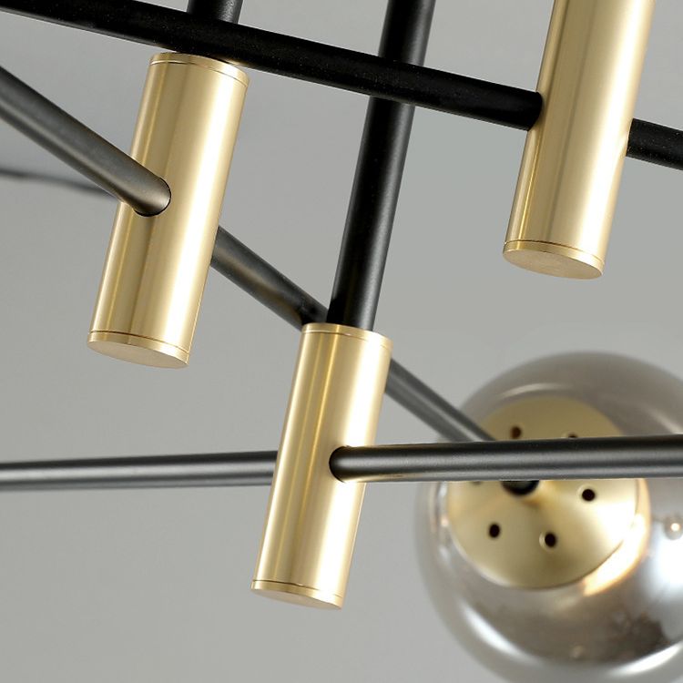 Plafondlamp in Scandinavische stijl, ronde glazen inbouwplafondlamp voor slaapkamer