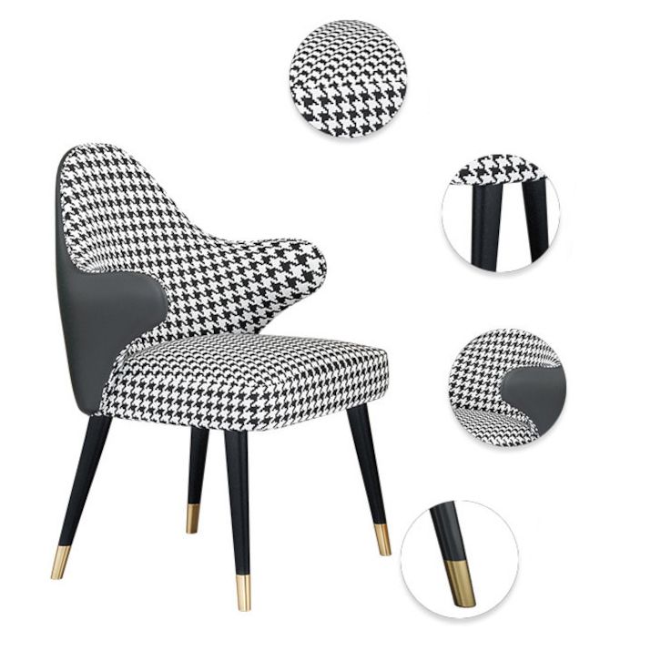 Modern Round Dining Table Set 1/4/5 Pieces Dining Set with Padded Chairs