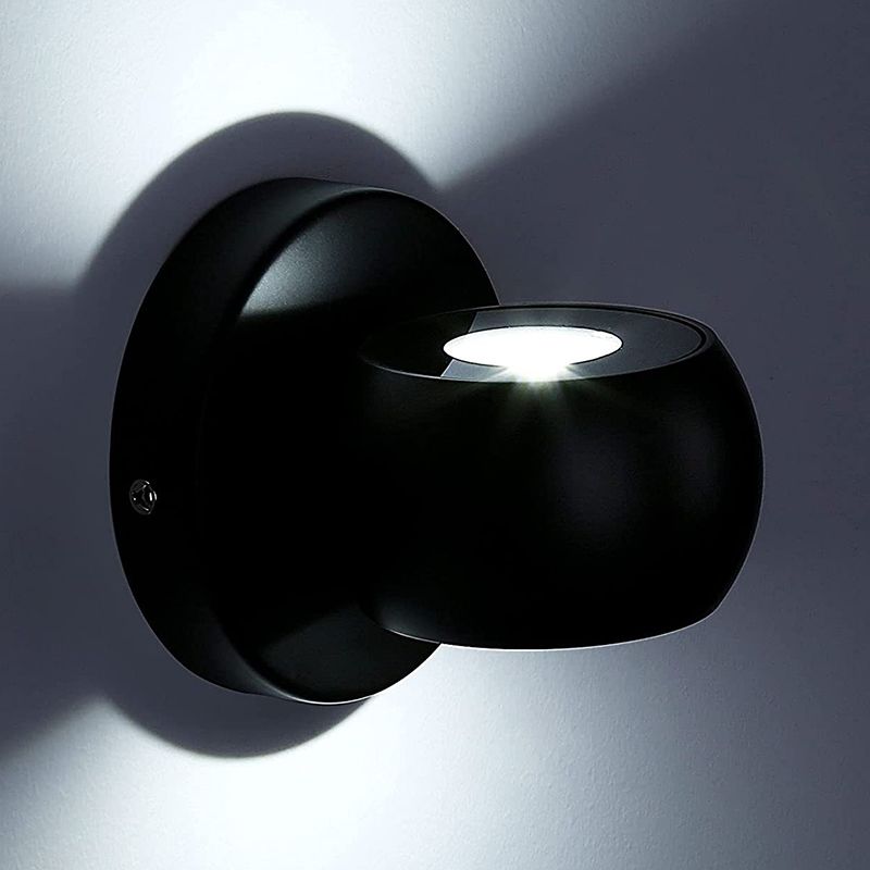 Modern Style Ball Shade Wall Lamp Metal 2 Lights Sconces for Living Room