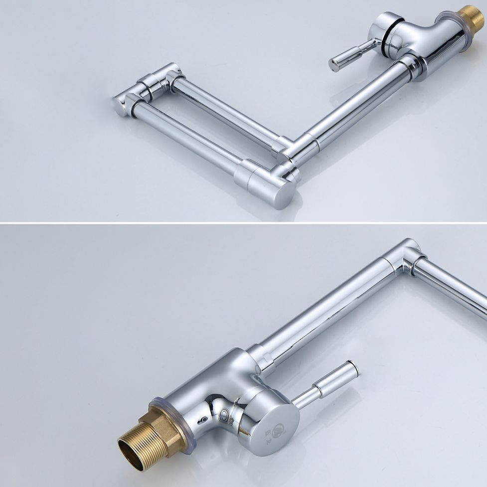 Modern Faucet 1-Handle 1-Hole Brass Single Level Low Profile Pot Filler Kitchen Faucet