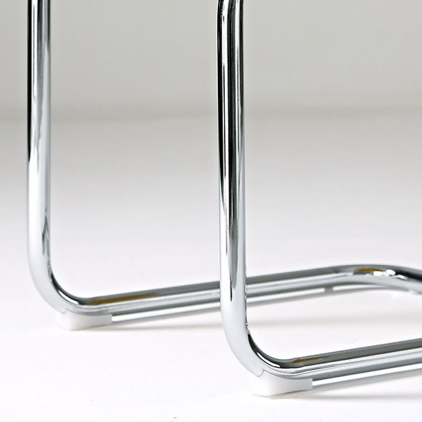 Modern Style Side Chair Faux Leather Armless Dining Chair for Kitchen