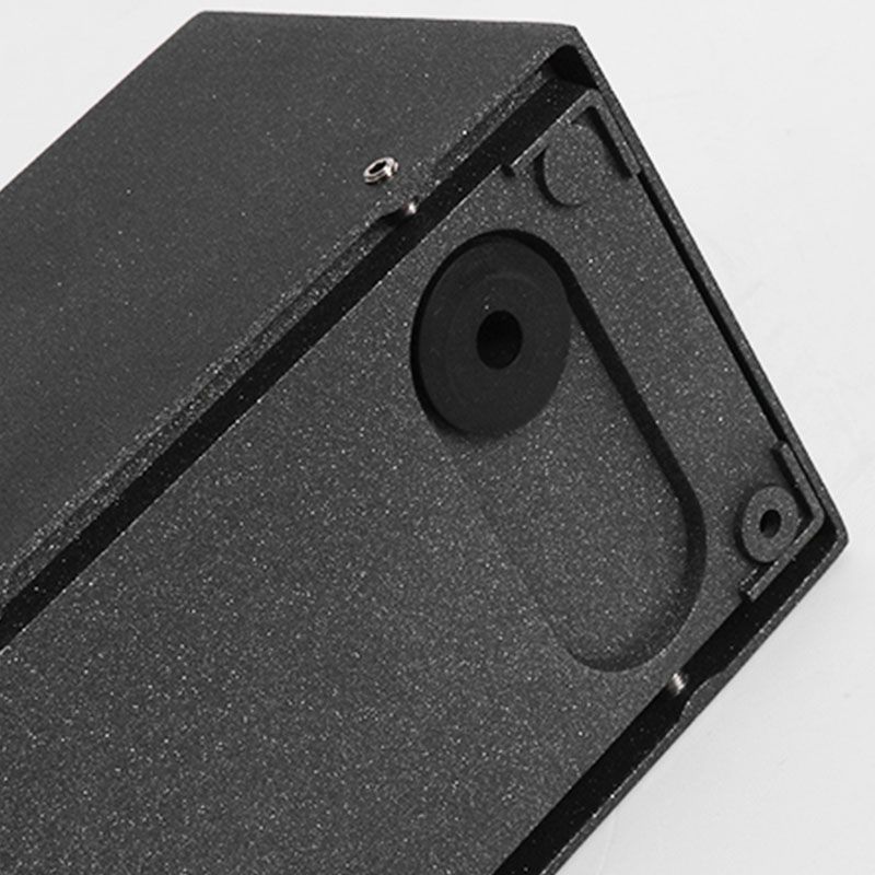 Moderne Metall 2-Licht-Wandhalterung Lampe schwarze Wandleuchten für Balkon