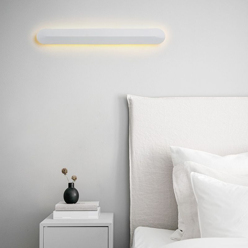 1 Light Linear Wall Mount Light Modern Metal Wall Mount Light Fixture