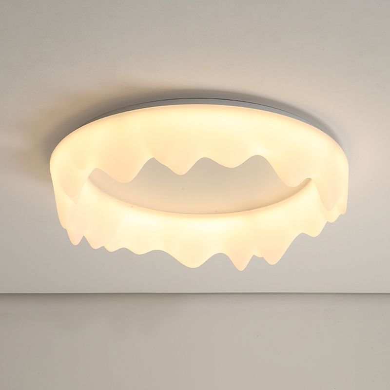 Crown Living Room Ceiling Light Fixture Metal LED Nordic Ceiling Mount Lamp Fixture