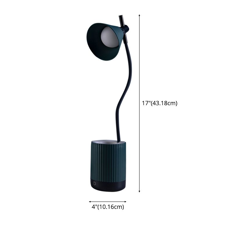 Lampada a LED LED LED a LED flessibile Macaron Plastic Kids Room Room Light con ombra e supporto per penna