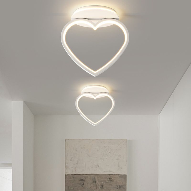 Modernism LED Ceiling Light White Flush Mount Lighting for Dining Room