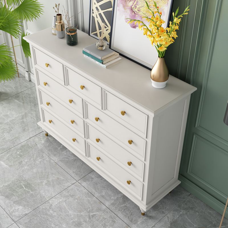 Solid Wood Storage Chest Dresser Traditional Dresser with Drawers