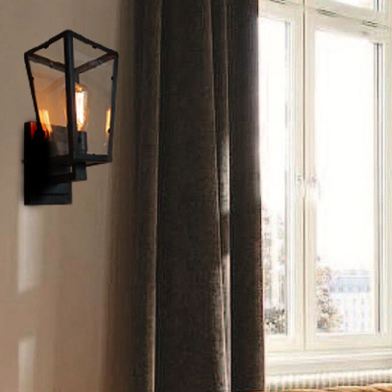 Bewaffnete Metallwandleuchten Amerikaner Retro Industrial Style 1 Lichtleuchte