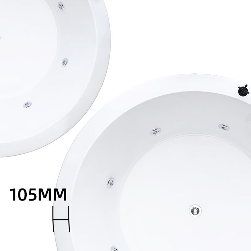 Modern Drop-in Bath Tub Round Acrylic Bathtub for Home and Hotel