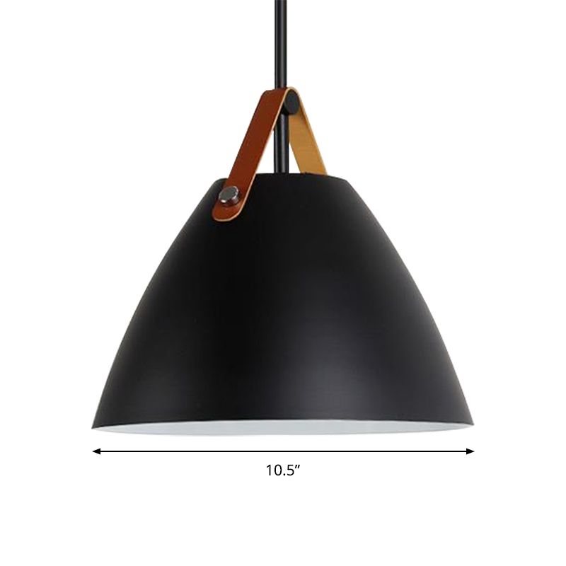 Estilo nórdico Curvado Coolie Coste Lámpara de aluminio Lámpara de aluminio en negro/azul/gris/rosa/blanco para el comedor