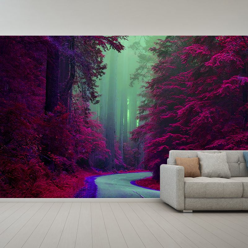 Autumn Forest Mural Wallpaper Washable Wall Decor for Bedroom Living Room