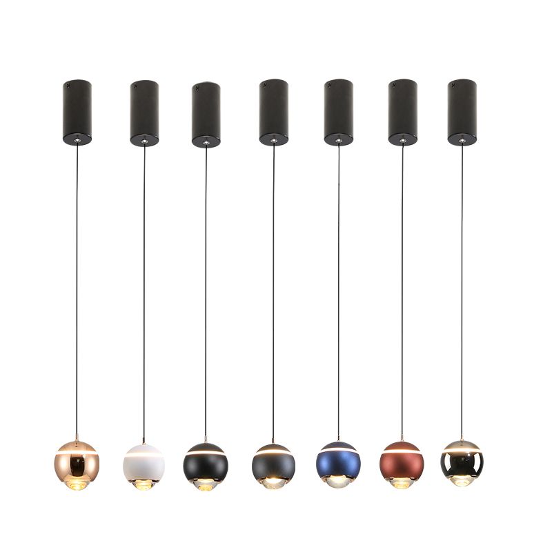 Postmoderne Aluminium -Anhänger Light Globe LED Hanging Anhänger für Schlafzimmer