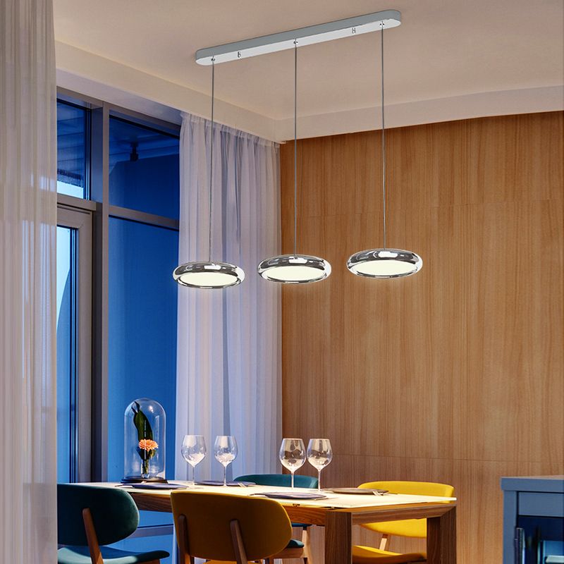 One-Light Pendant Light Fitting Modern Metal Led Suspension Lighting Fixture for Kitchen