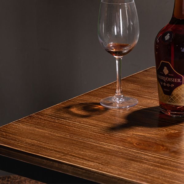 1/3 Pieces Industrial Style Bar Table Set Solid Wood Bar Table Set