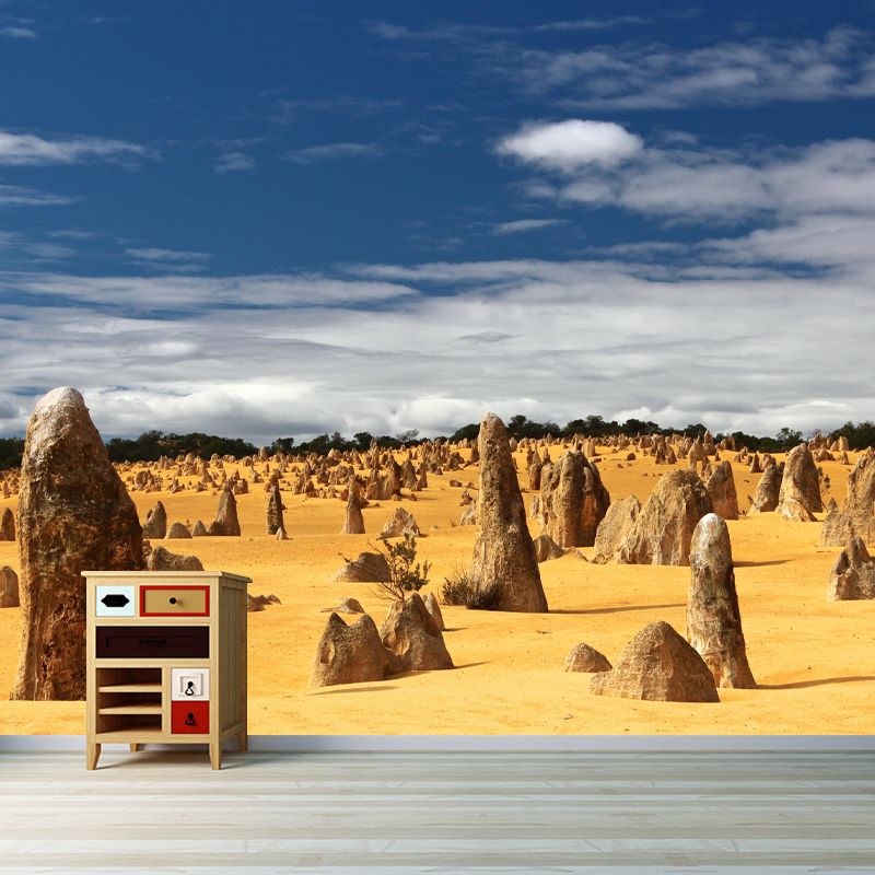 Eco-friendly Desert Mural Decorative Mildew Resistant for Sitting Room Bedroom