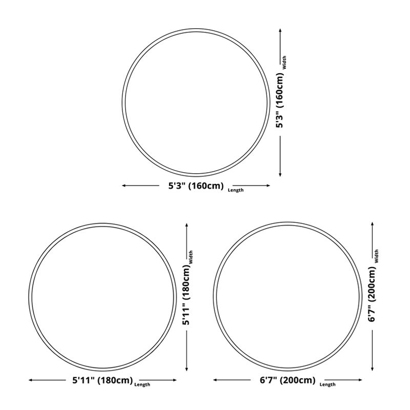 Round Multicolor Bold Rug Polyester Carpet Abstract Print Indoor Rug Stain Resistant for Living Room