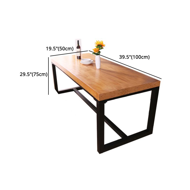 Industrial Style 1/2/3/4 Pieces Dinette Set Solid Wood Table and Bench Set