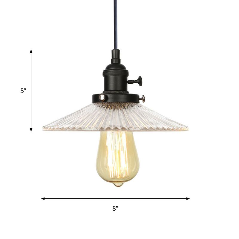 Iluminación colgante de platillo Vintage Cantal Cantbed Canted Vintage 1 Cabeza Negro/Bronce/Licero de techo de latón para cafetería