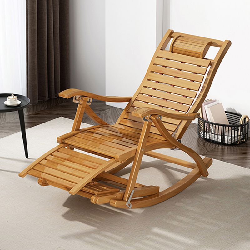 Traditional Rocking Chair Solid Wood Plain Indoor Rocker Chair