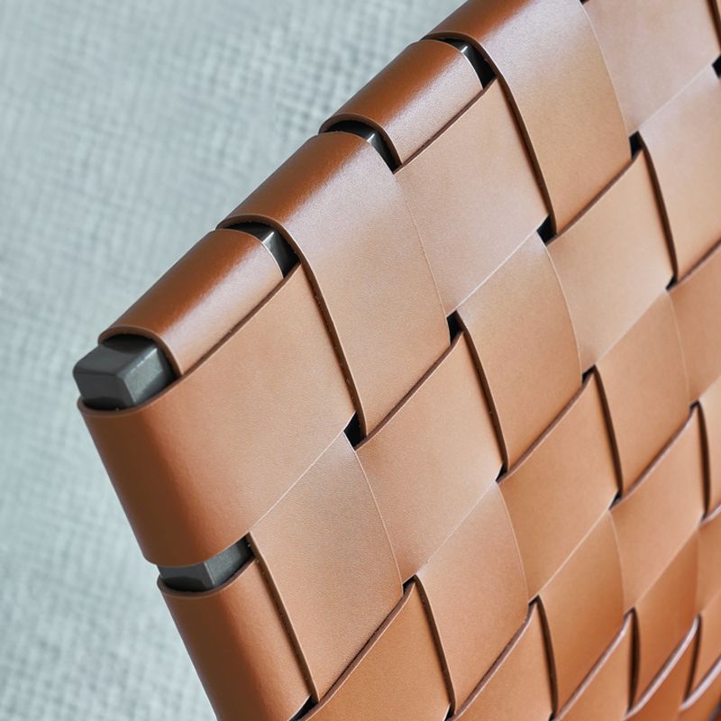 Faux Leather Kitchen Dining Chairs Armless Dining Chairs with Metal Legs