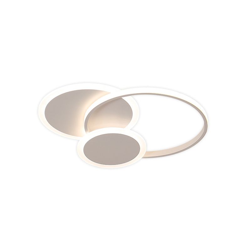 Moderne Eenvoud Acryl Flush Mount Lamps Slaapkamer Flush Mount Plafond Licht in Zwart