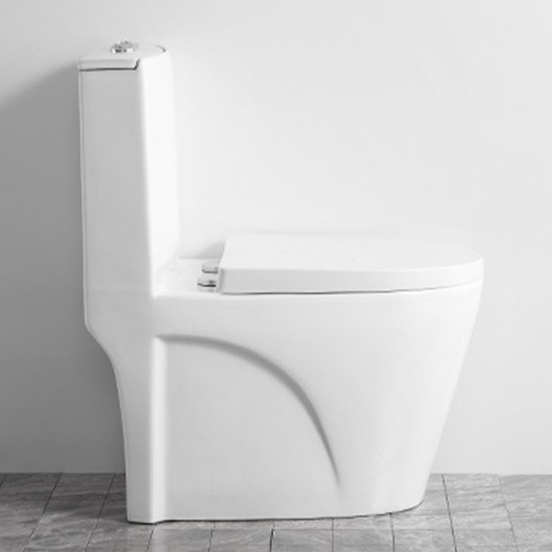 Contemporary One Piece Toilet Bowl Floor Mount White Urine Toilet for Bathroom