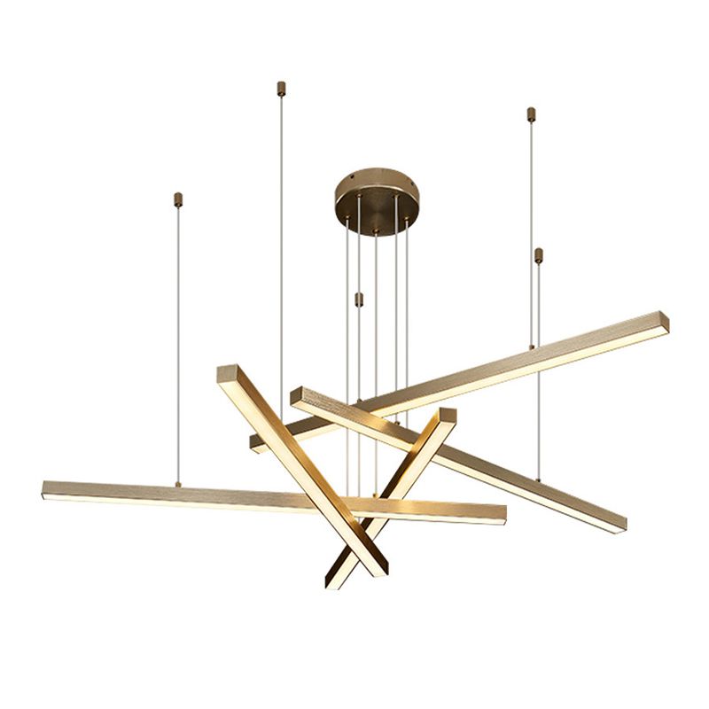 Multi-Light Chandelier Lighting Fixtures Metal Modern Hanging Chandelier for Living Room
