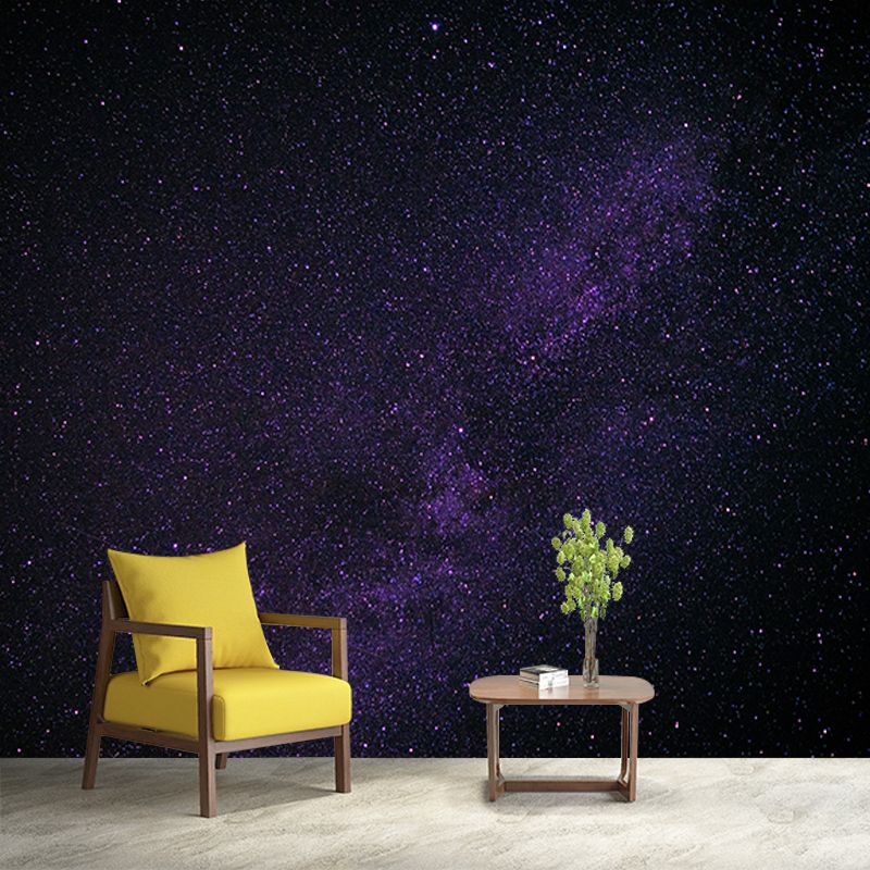 Modern Style Galaxy Murals Wallpaper for Living Room, Custom Size Available