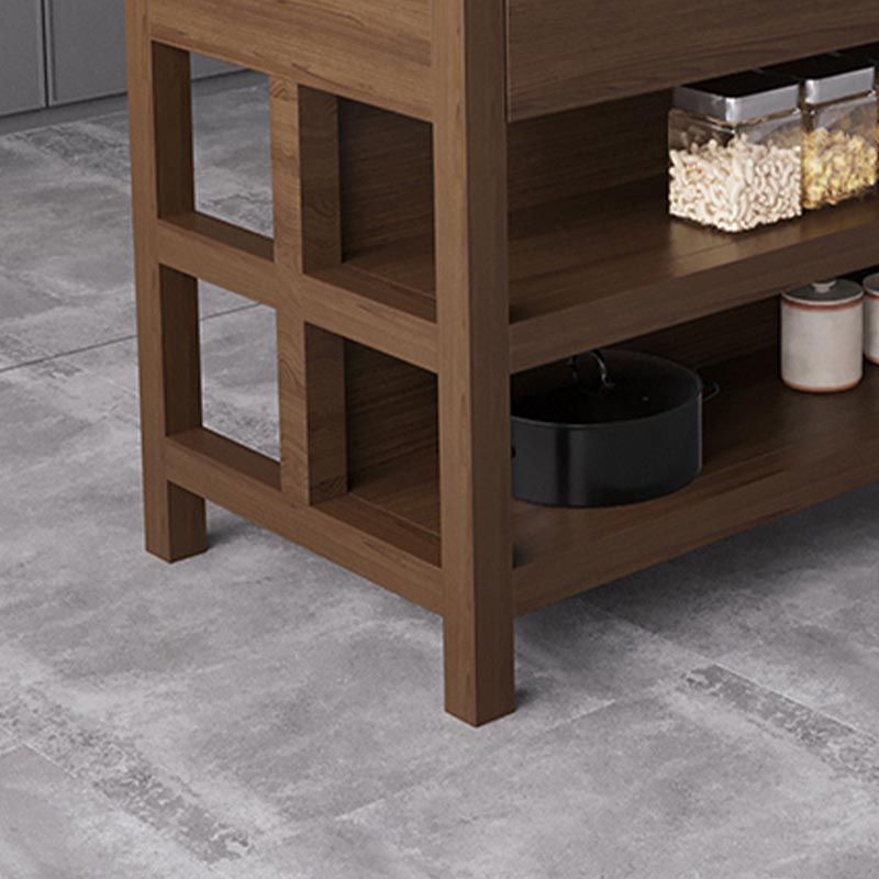 Modern Stationary Kitchen Island Table Sintered Stone Kitchen Island Table with Drawer