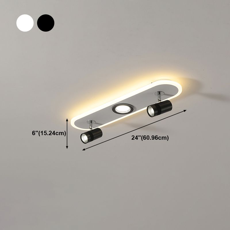 Forme cylindrique LED Rail Plafon