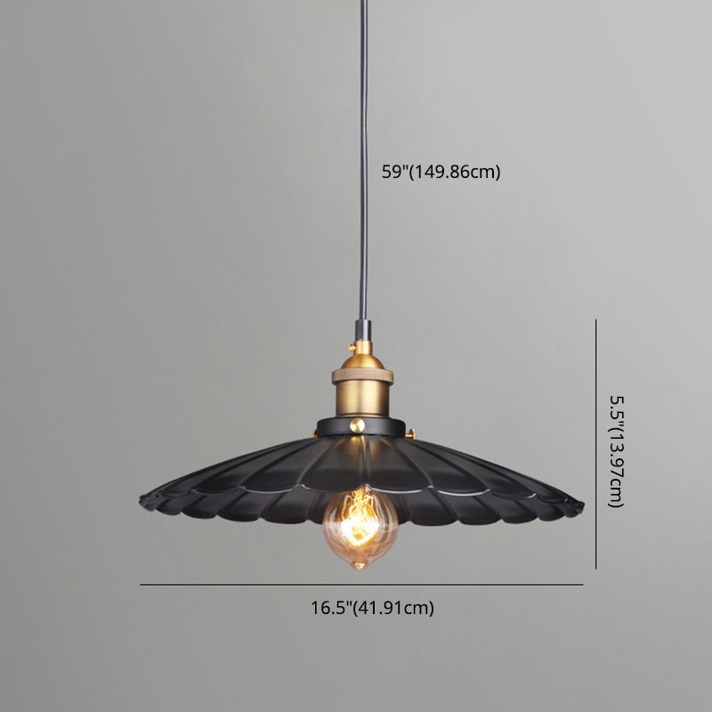 Industriële klassieke geschulpte hanglamp smeed smeedijzeren hangend licht voor commerciële plaats