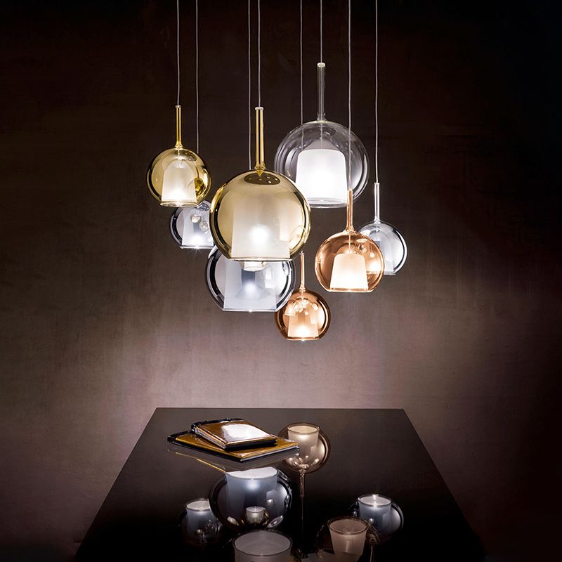 1 Lichthängeleuchte moderne Bell-LED-Federung für das Restaurant