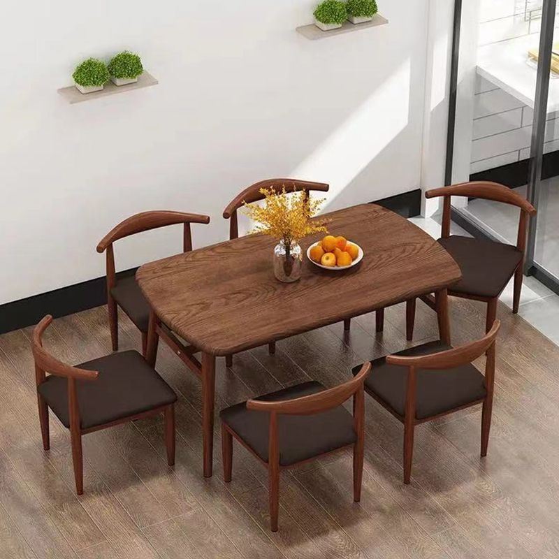 Dining Room Dinner Kitchen Table Oval Wooden 4 Legs Dining Table