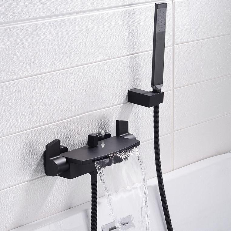 Tub Spout Bathroom Waterfall Wall Mounted Storage Shelf Bathroom Faucet