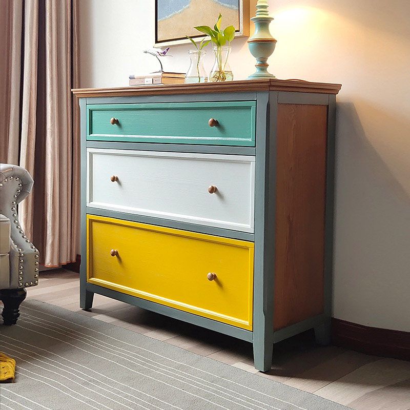 Nautical Vertical Bedroom Chest Wooden 16"Wide Storage Chest