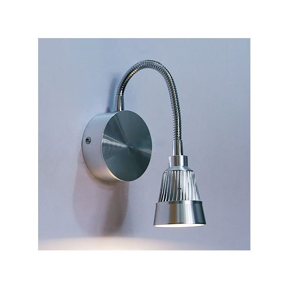 Verchromte konische Wandlampe Moderne LED -Metall Verstellbarer Lesen Wandleuchten in warm/weißer Beleuchtung