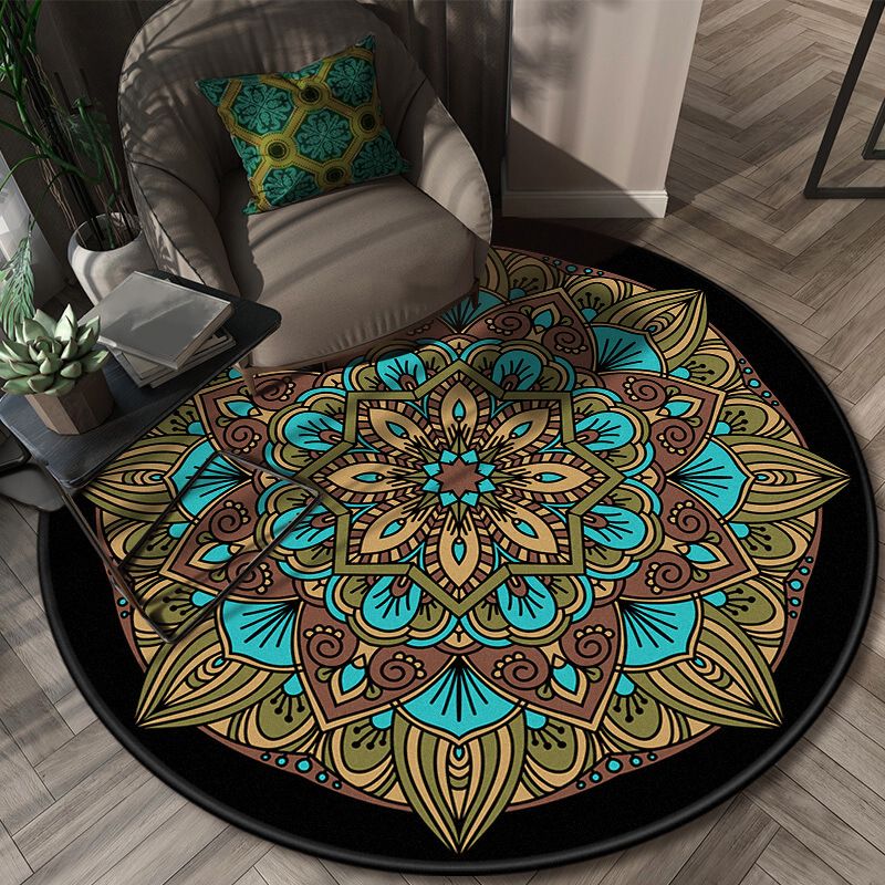 Tappeto glamour a strati di fiori a strati moquette con lavaggio antiscivolo a strati multicolori multicolore