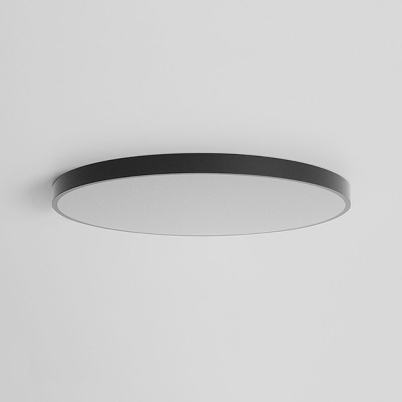Black Contemporary Ceiling Mounted Light LED Flush Mount Ceiling Lighting Fixture
