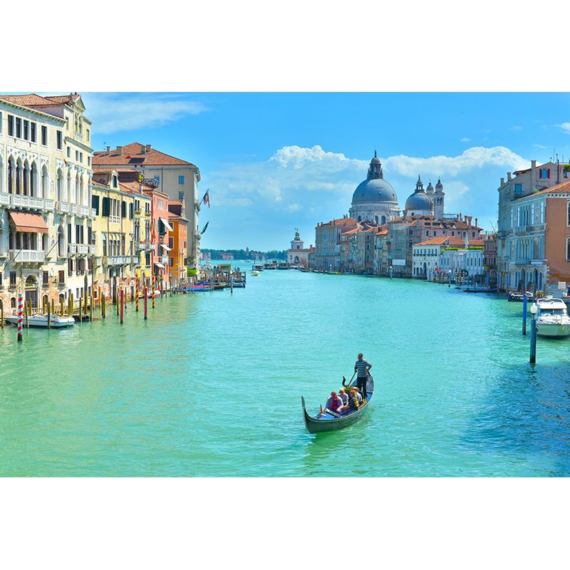 Picturesque Venice Canals Mural Living Room Architecture Wall Art, Made to Measure