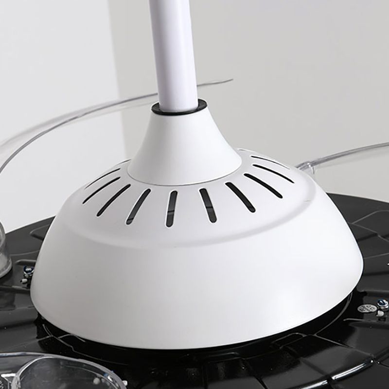 Acryl Maan en Cat Fan Lamp Cartoon LED Semi Flush plafondlicht voor kinderen Slaapkamer