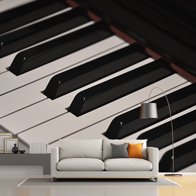 Environment Friendly Piano Hobby Mural Decorative Wallpaper for Living Room
