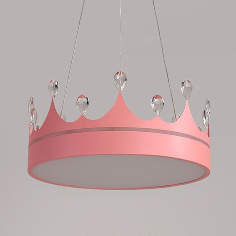 Crown Shape Hanging Lamp Modern Style LED Pendant Lamp for Bedroom