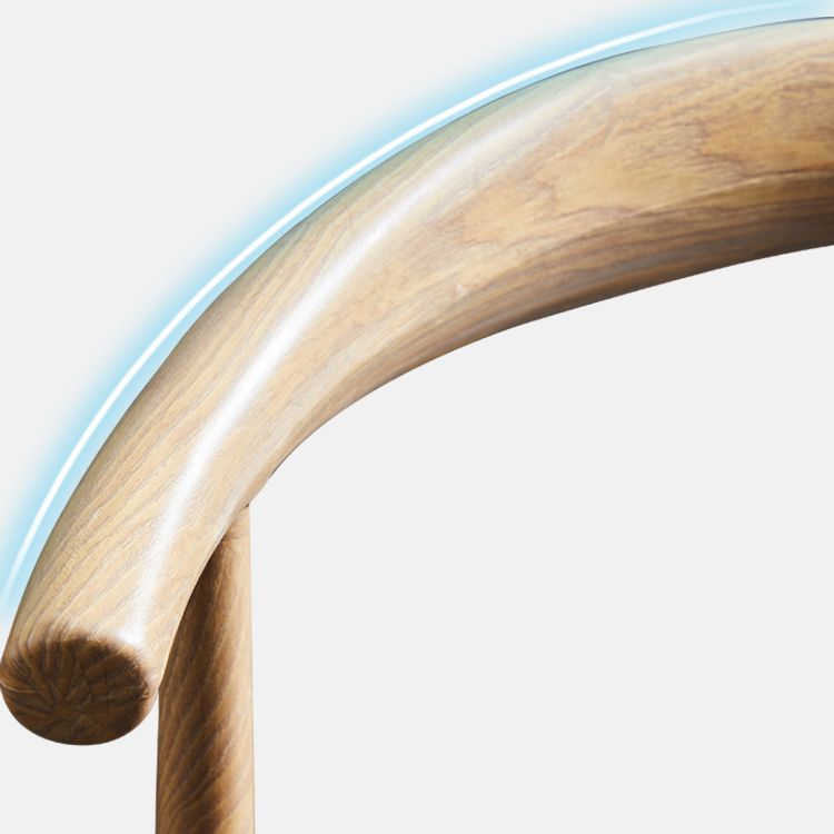 PU Leather Dining Chairs Industrial Open Back Dining Side Chair