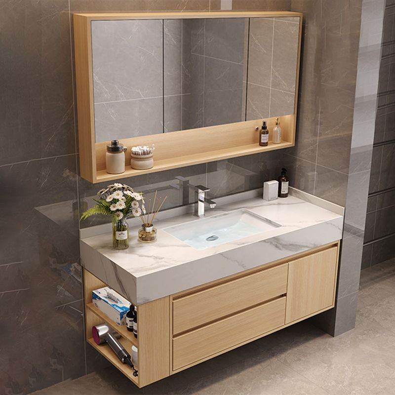 Gorgeous Sink Vanity Wood Wall-Mounted Mirror Cabinet Vanity Cabinet with Storage Shelving
