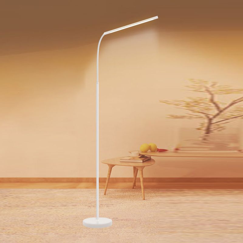 Linear Floor Light Fixtures Modern Style Metal 1 Light Floor Light for Bedroom