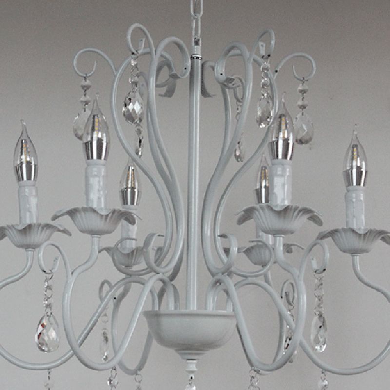 Traditional Hanging Chandelier Wrought Iron Ceiling Hanging Light Fixture