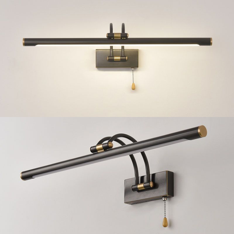 Vanité de vanité linéaire Lumière postmoderne à 1 lumière Appiculture murale pour salle de bain