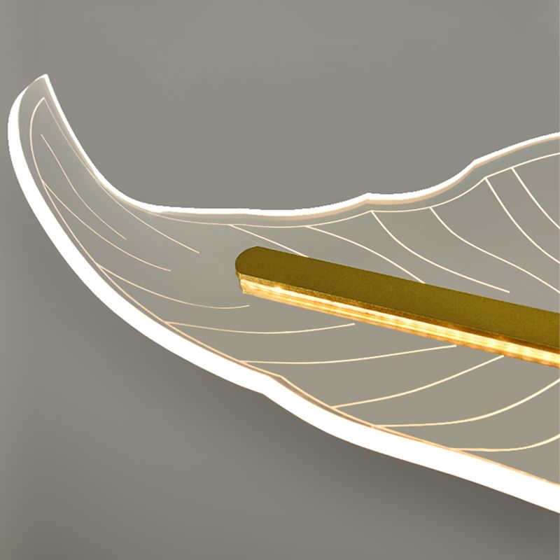 Aluminum Contemporary Style Hanging Lights Gold Linear Island Lighting Fixture for Dining Room