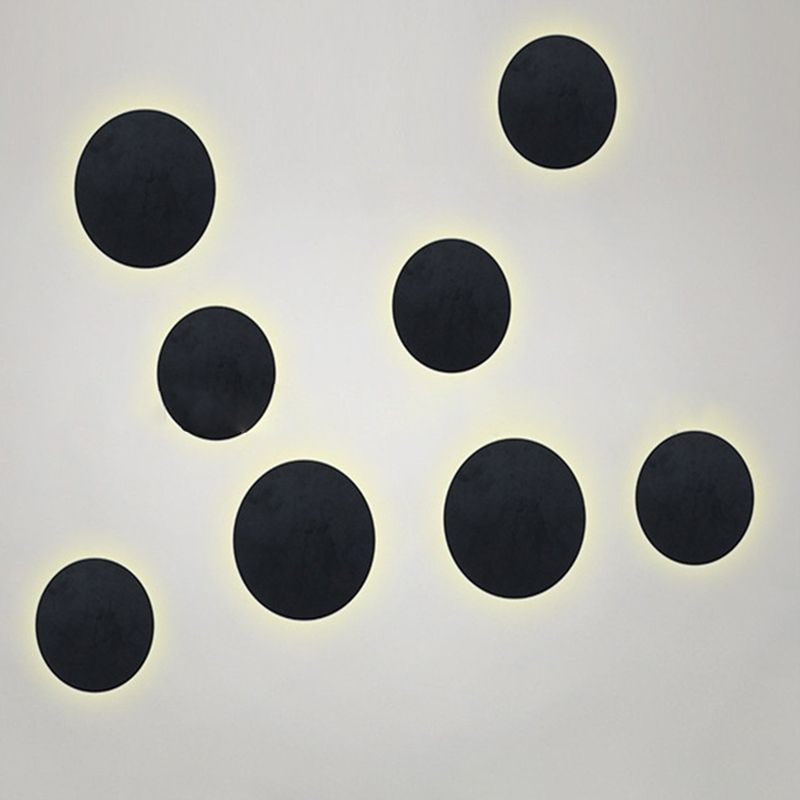 NOVERTY LAMPAGGIO LED MIMINALISTRO SCONCE LAMPARE NERO ECLIPSE SOLAR ECLIPSE ALLUNE