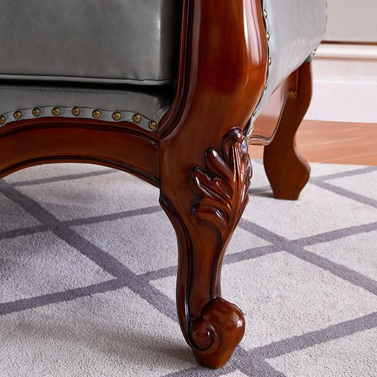 Traditional Upholstered Chaise Lounge Couch Leather Chaise Lounge Chair
